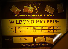 wilbond bio 88pf dental alloy